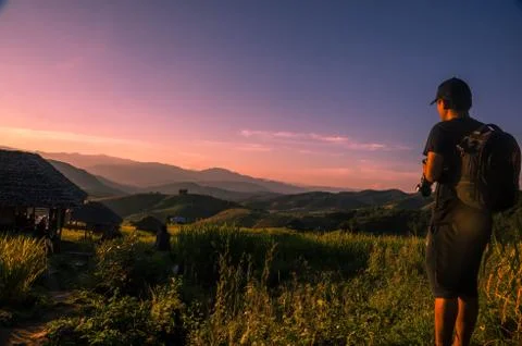 Sun set Stock Photos