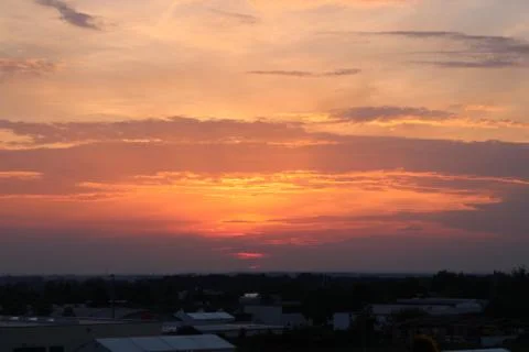 Sun set Foto stock
