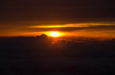 Sun set Foto stock