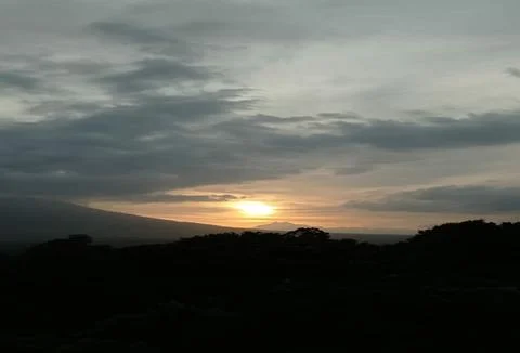 The sun set Stock Photos
