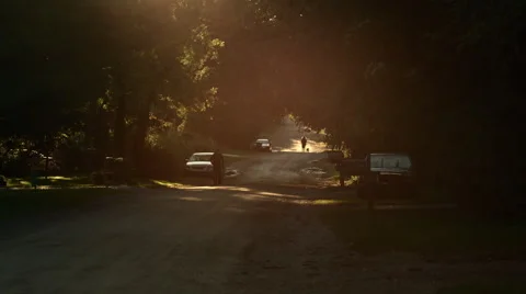 Sun set in the rural Mid West, USA HD Stock Footage 46205100