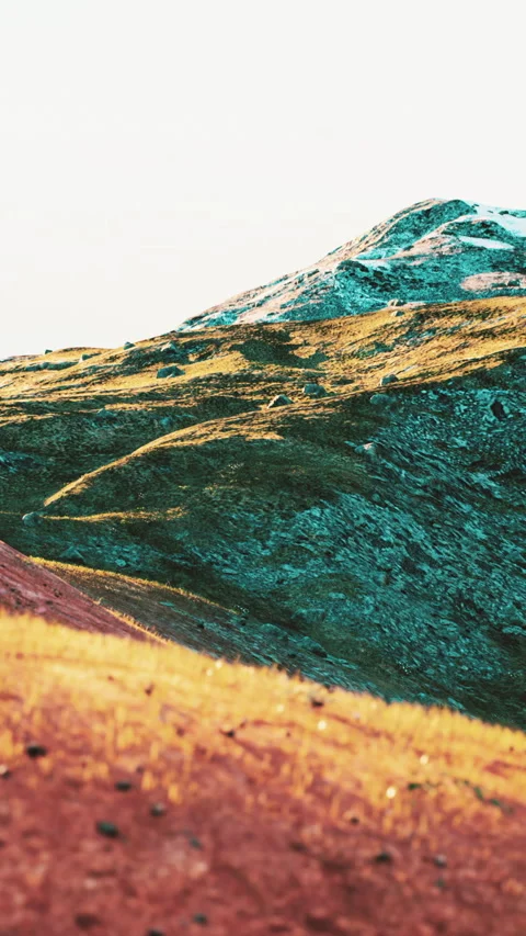 Sun set scene over Mountains In Indian Himalaya Stock Footage 304520573