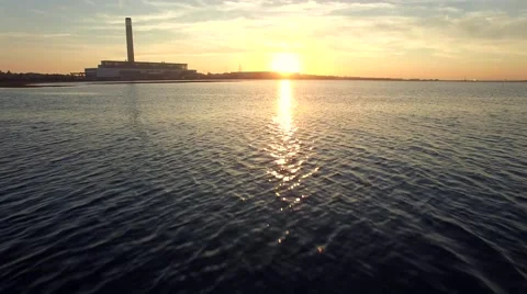 Sun set at the sea Stock Footage 53224964