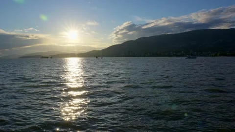 Sun set at the sea Stock Footage 157249564