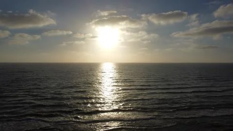 Sun Set at Sea Foto stock