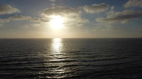 Sun Set at Sea Foto stock