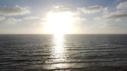 Sun Set at Sea Foto stock