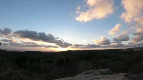 Sun set timelapse with clouds  Video stock 133781095