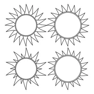 Sun set vector symbol icon design. Beautiful illustration isolated on white.. Stock Illustration