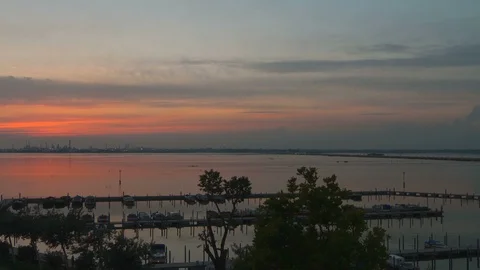 Sun set in Venice Time lapse Stock Footage 87293197