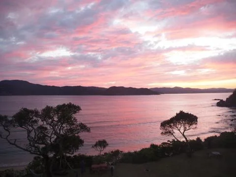 Sun set view Stock Photos