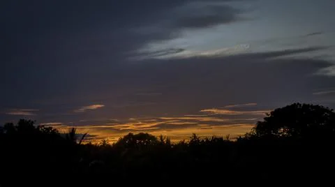 The sun set view in the west in Sri Lanka Stock Photos