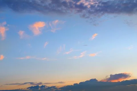 Sun sets in the clouds Stock Photos