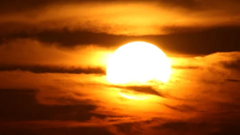 The Sun Sets Video stock 327611737