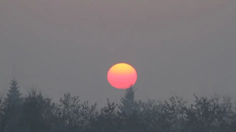 Sun sets in real time Vidéo 24710368