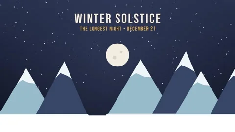 Sun setting and full moon rising over mountains for the Winter Solstice Stock-Footage 348702664
