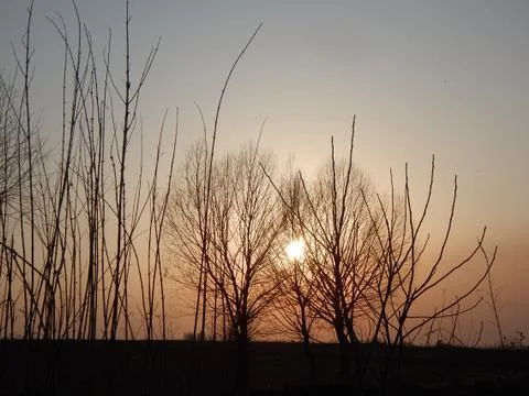 The sun is setting, and the magic rises. Stock-Fotos