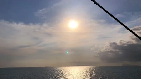 The sun is setting on the Andaman Sea.6 Stock Footage 152980268