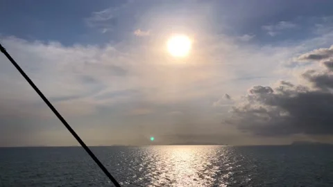 The sun is setting on the Andaman Sea.7 Stock Footage 152980269