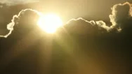 Sun Setting Behind Massive Storm Clouds Gf Stock Footage