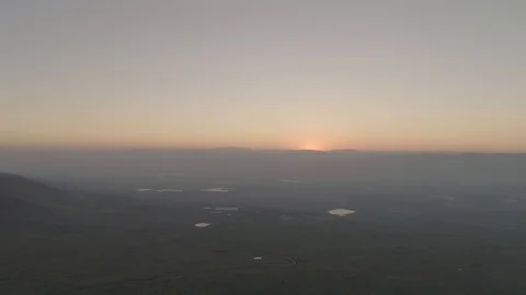 Sun setting behind the mountains Stock Footage 101291122