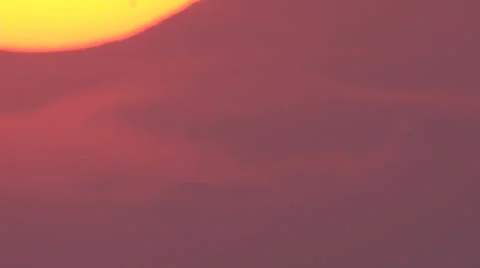Sun Setting - Close up Stock Footage 36680021
