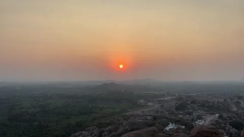 Sun setting Video stock 332629354