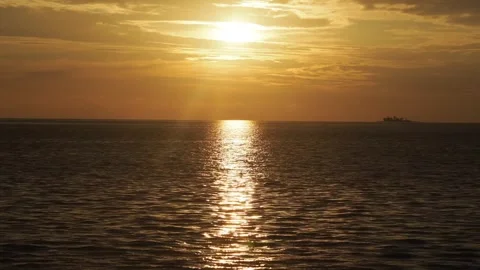 The Sun Setting In The Horizon, Maldives Stock Footage 295417728