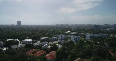 Sun setting on Miami-Dade County Stock Footage 157380913