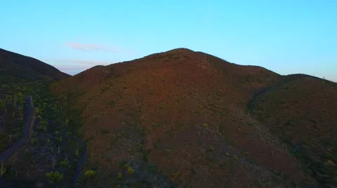 Sun setting on mountain.mp4 Stock Footage 54259917