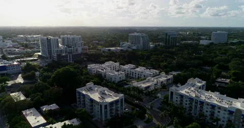 Sun setting on North Miami Beach Stock Footage 172328247