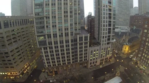 Sun Setting over a City Street Showing Traffic and Pedestrians in Timelapse Stock Footage 44880283