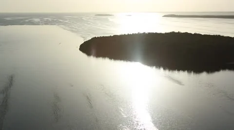 Sun Setting Over Everglades Island Stock Footage 26150481