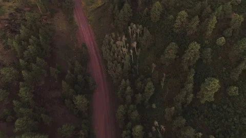 Sun setting over the Rocky Mountains Video stock 154877420