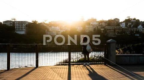 Sun setting Stock Photos