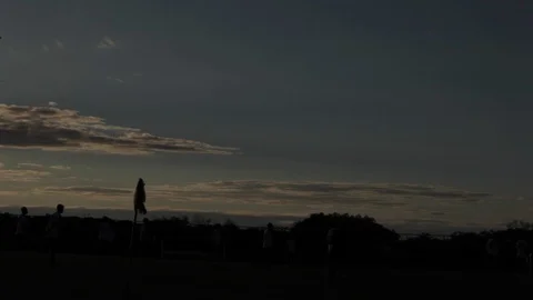 Sun Setting in Rustic Area Stock Footage 113408932