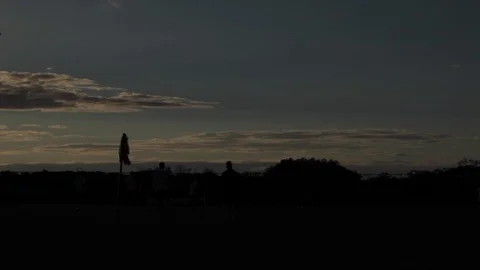 Sun Setting in Rustic Area Stock Footage 113409182