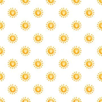 Sun shield protection pattern for uv defense Stock Illustration