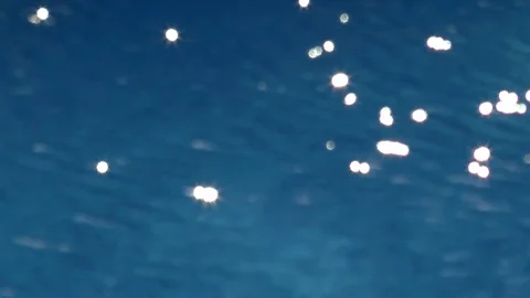 Sun Shimmering On Blue Water Stock Footage 95017714