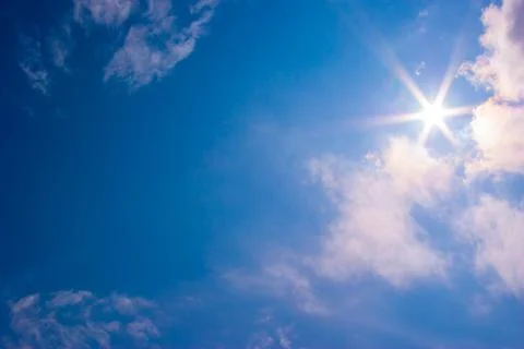 The sun shines bright Stock Photos