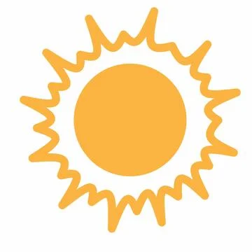 Sun shines with rays icon Stock-Illustration