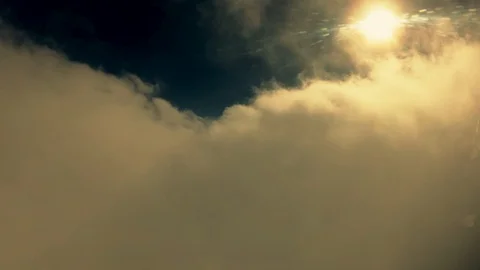 The sun shines through the clouds Stock Footage 96026298