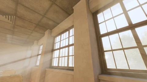 Sun shines through the window Stock Footage 218420157