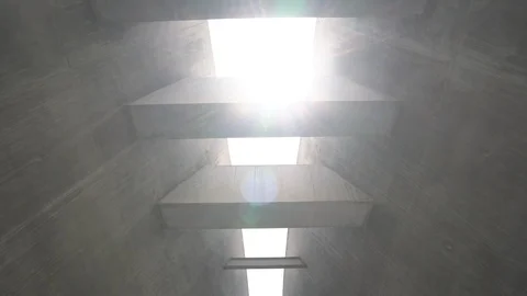 Sun shining above the Holocaust Memorial Museum Stock Footage 100624852