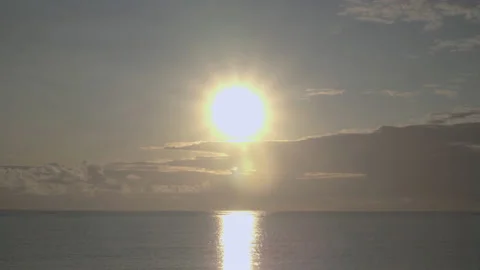 Sun Shining Bright On The Sea Stock Footage 170478839