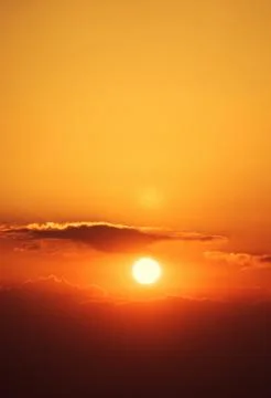 The sun is shining brightly. Stock Photos