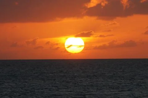 The sun is shining brightly. Stock Photos