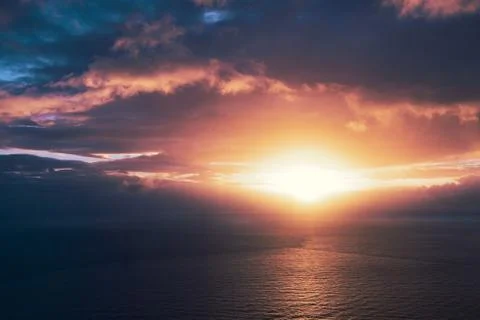 The sun is shining brightly. Stock Photos