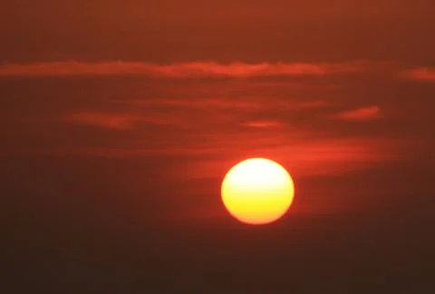 The sun is shining brightly. Stock Photos
