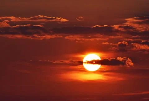 The sun is shining brightly. Stock Photos